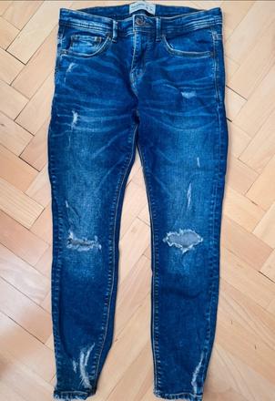 Roztrhané džínsy pull & bear, pull&bear,m