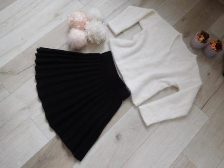 Pulovrík + suknička huňaté 36 /38 v,, 36