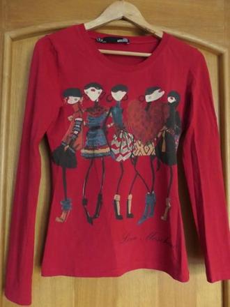 Love moschino orig. luxusny natelnik/tricko s/m, moschino,s