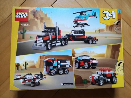 Lego 31146 nákladiak s korbou a helikoptérou,