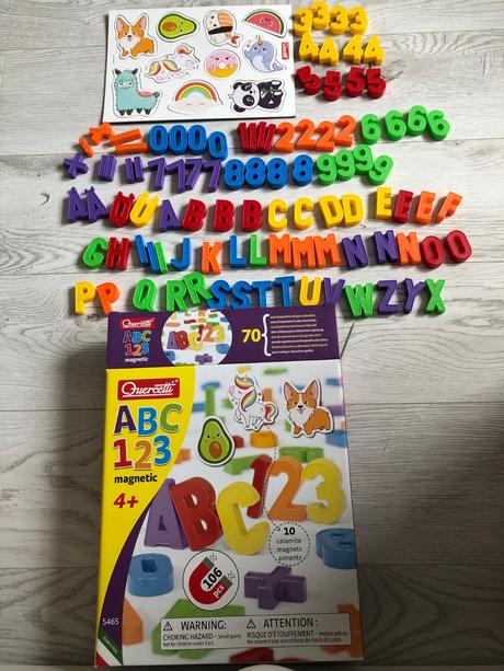 Magneticka abeceda a čísla, 