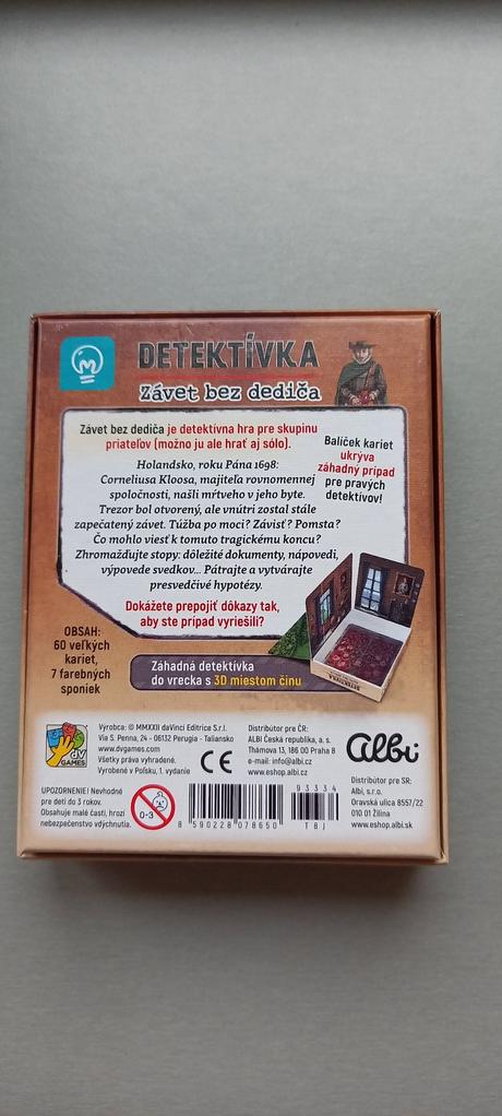 Detektívka závet bez dediča sk, 