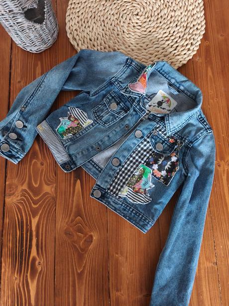 Riflová bunda desigual 122-128, desigual,122