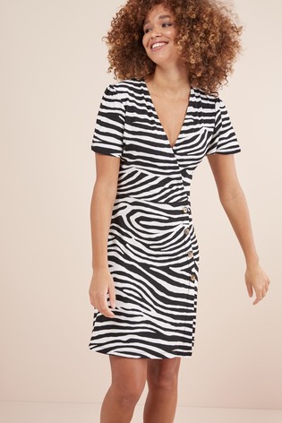 Šaty s efektom zebry, next,40 / l