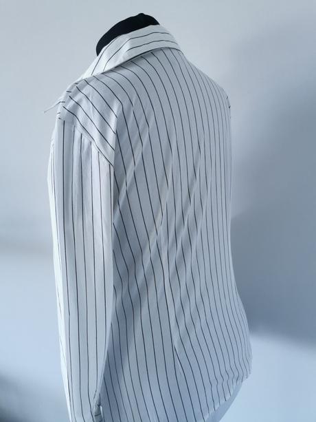 Tehotenská biela pásikavá blúzka h&m, h&m,m