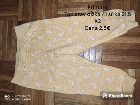 Tepláky, primark,80