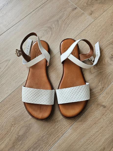 Kožené sandálky mis pepas, 38