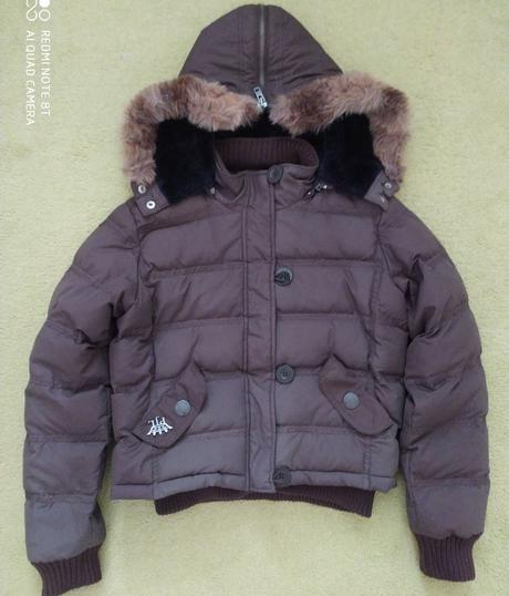 Zimná páperová bunda s kapucňou zn. pepe jeans, pepe jeans,m