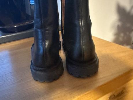 Kožené kotnikove čižmy zara, zara,38