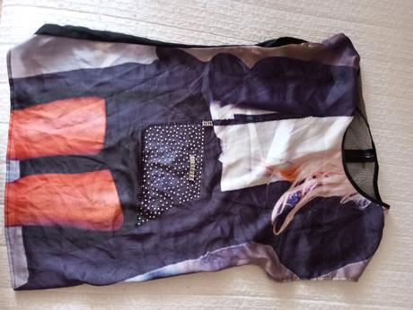 Farebné predĺžené tricko, m