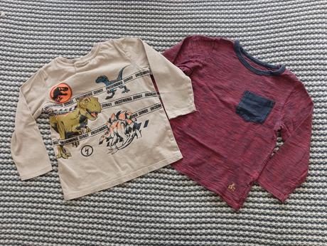 2x tričko gap s mackom a jurský park, gap,104