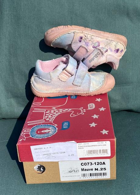 Prechodné plátené topánky, d.d.step,25