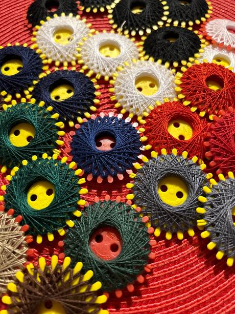 Niť navinutá na hviezdičke,