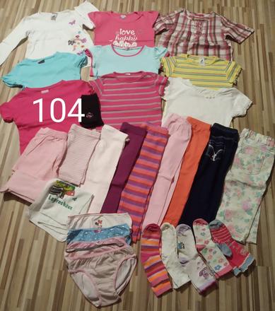 Veľký letny balík 35ks.oblečenia 104 dievčenské, 104–116