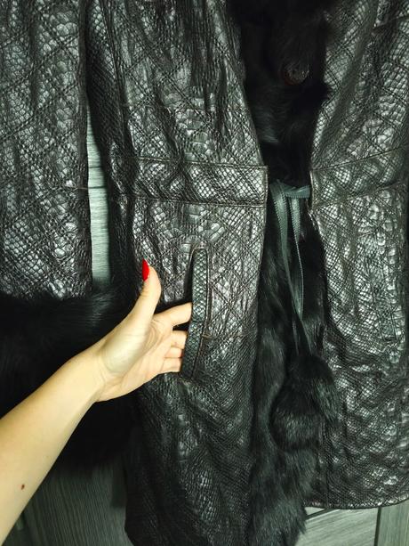 Kozeny kabat s pravou kozusinou, m