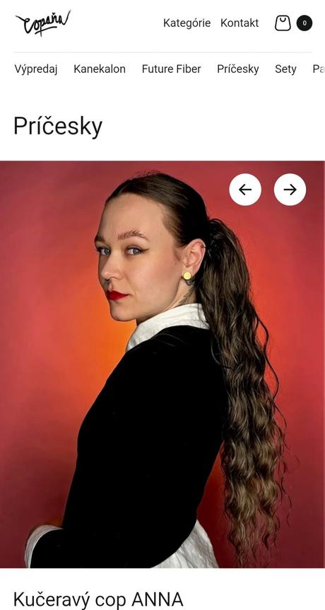 Dámsky príčesok na hubke, 