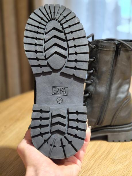 Kožené čižmy, zara,34