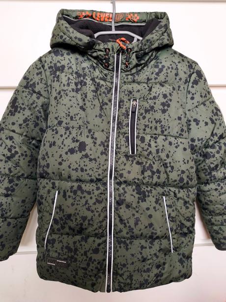 Zimná súprava bunda + otepľovačky, 134