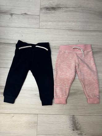 2 kusy tepláčikov so šnúrkami, primark,80