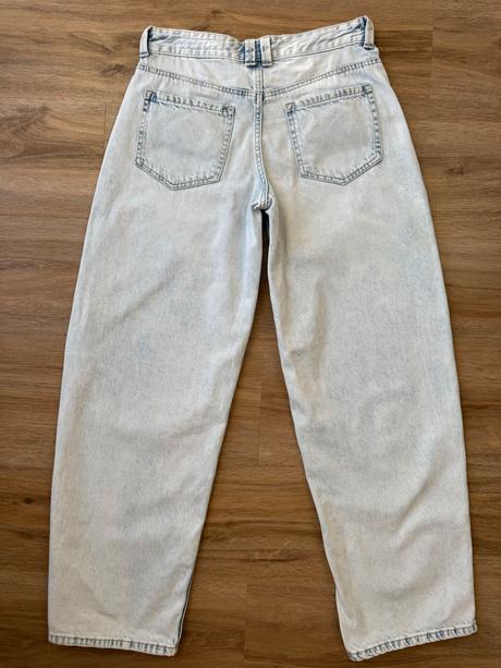 Low-rise baggy barrel jeans bershka, bershka,36