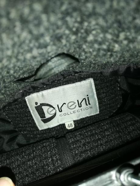 Tmavosedy pánsky kabát, m