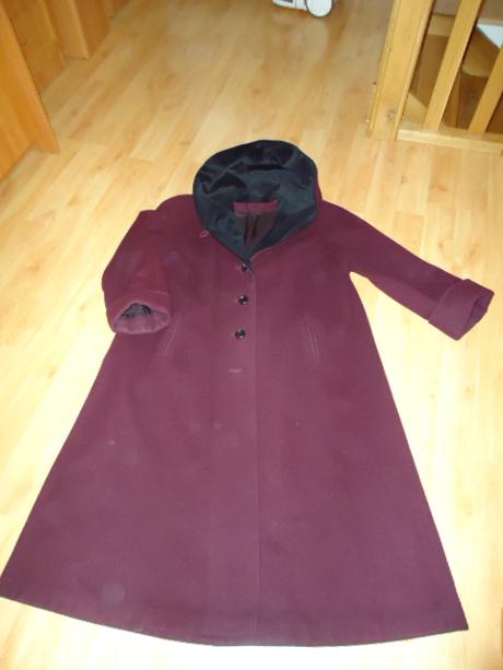 Bordový kabát veľ. 40 - 42, 40