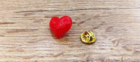 Brošňa ozdobná - srdiečko, 
