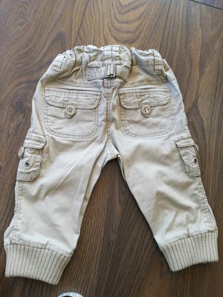 Nohavice s vačkami, h&m,74