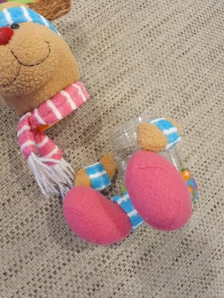 Sobík plyšový s nádobkou na cukríky, 