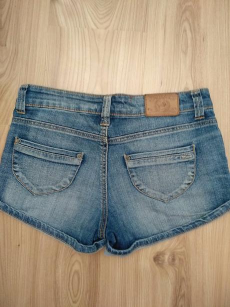 Denim šortky, fishbone,s