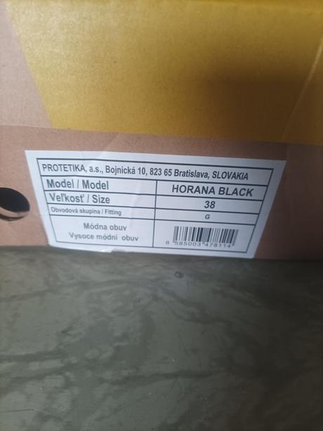 Protetika horana black, veľ.38, protetika,38