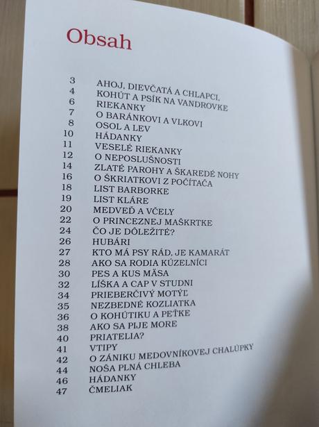 Kniha prvé čítanie, 