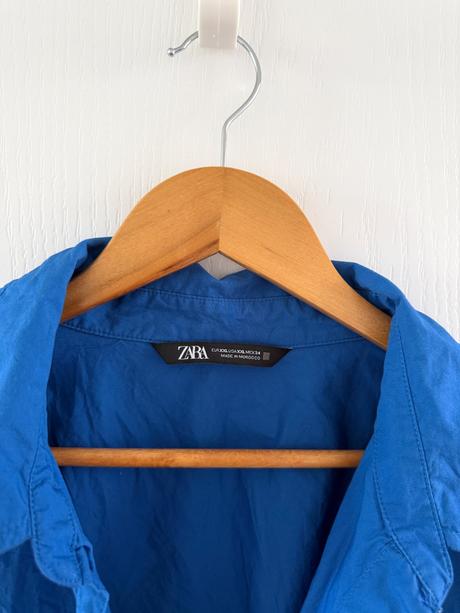 Klasická košeľa zara xxl oversize kráľovská modrá, zara,xxl