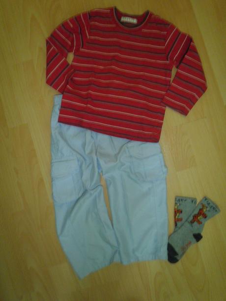 Tenké nohavice + tričko, cena za 2 kusy, george,98