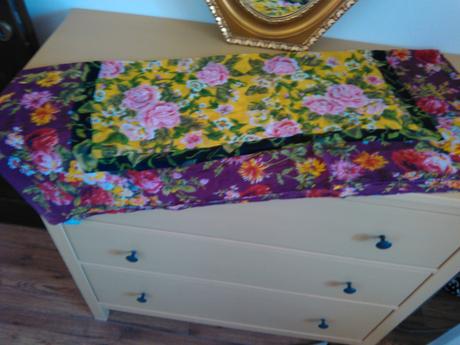 Šatka potlač kvety, 