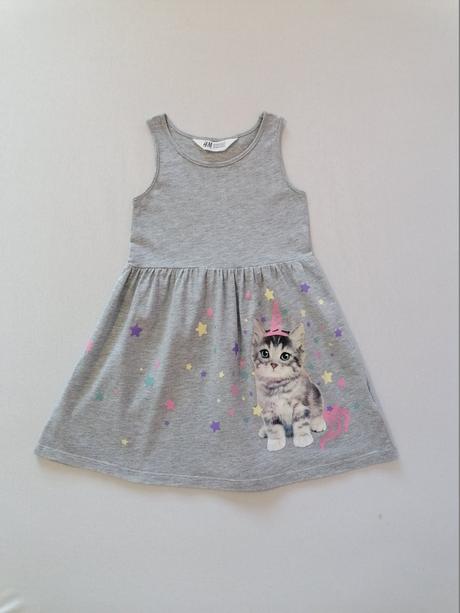 Šaty s mačičkou, h&m,98