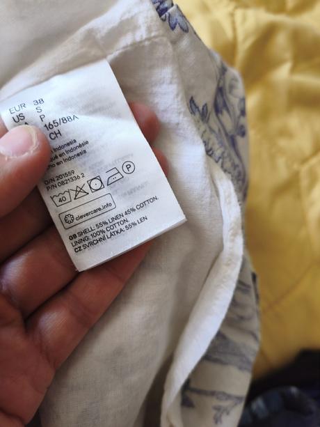 Ľanové šaty 36/38, h&m,38