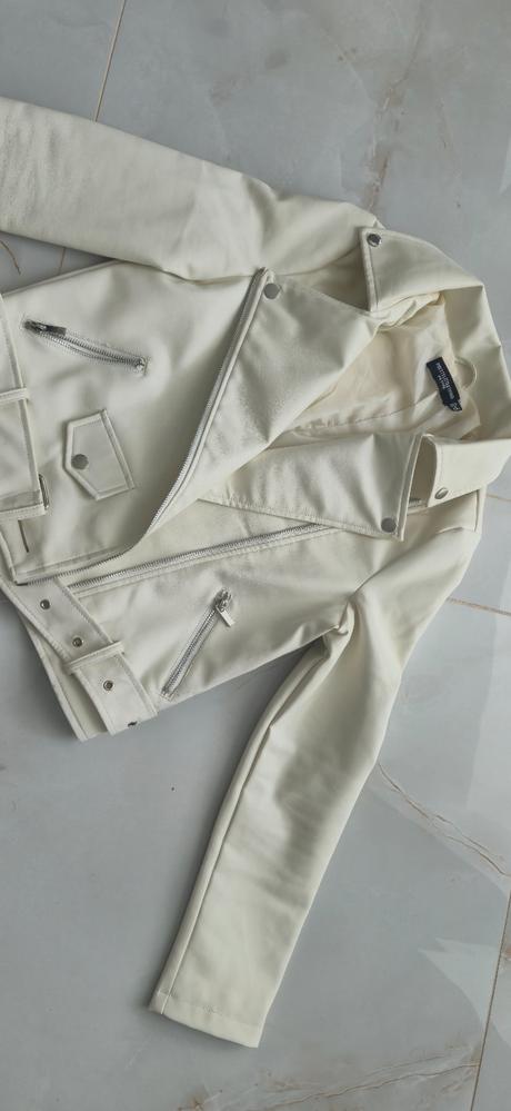 Koženková bunda + košeľa grátis, xs