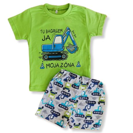 Pyžamo krátke bager, 92 - 128
