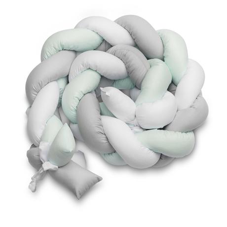 Sensillo mantinel do postieľky vrkoč mätový, šírka (cm): 40,dĺžka (cm): 210