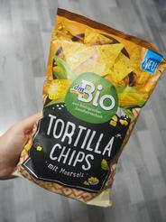 DmBio Tortilla čipsy s morskou soľou, 125 g