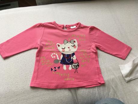 Tričko 3-6 mesiacov s mačičkou, f&f,68
