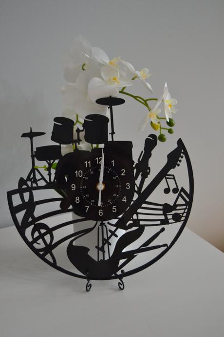 Melody clock rock, dizajnové hodiny z vinylovej lp, 