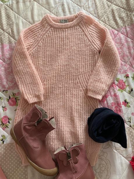 Teple pletené saty, next,110