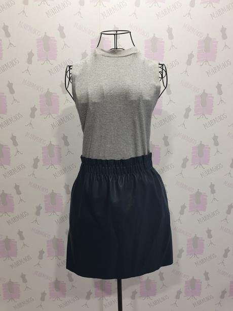 Koženková sukňa s, zara,s