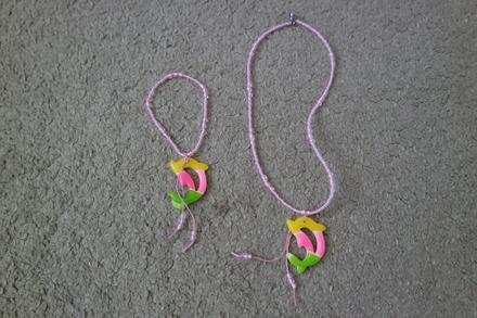 Detská retiazka a náramok delfín a prsteň, 