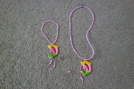 Detská retiazka a náramok delfín a prsteň, 