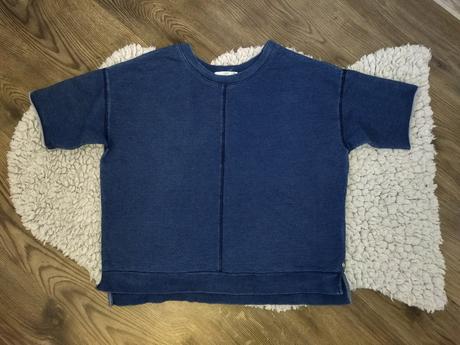 Voľná mikina s krátkymi rukávmi s/m, h&m,s