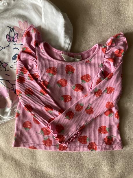 Mikinka a jahôdkové tričko 92, h&m,92