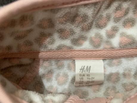 Mikina leo ružová a tričko ako darček h&m 92, h&m,92